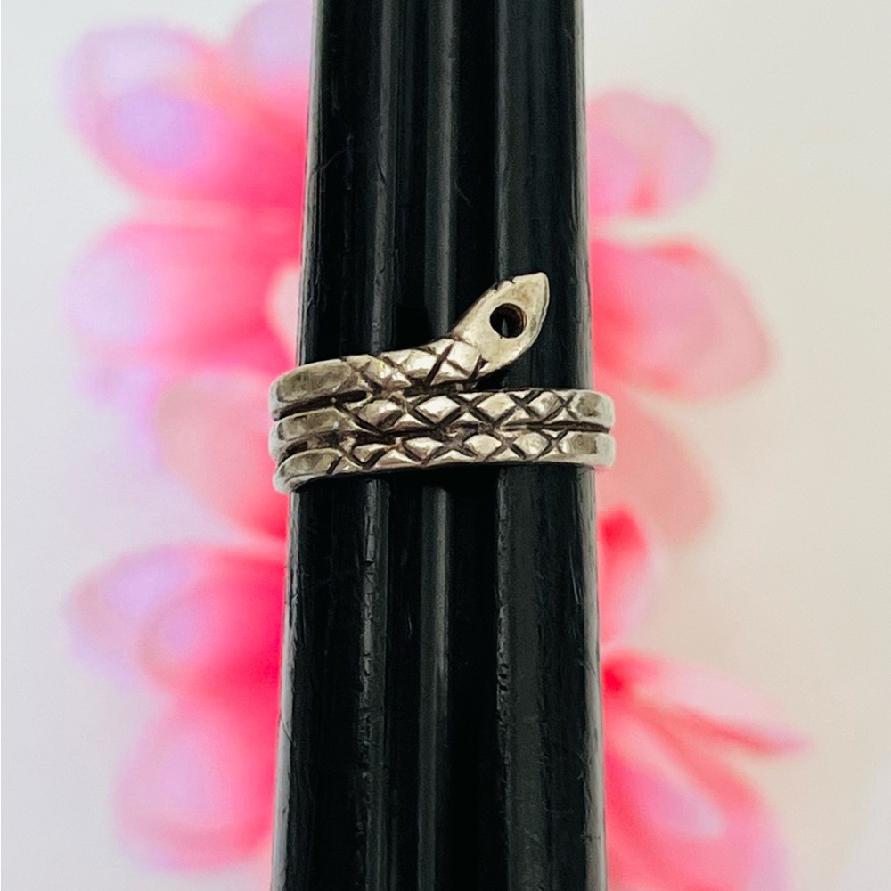 Vintage Silver Snake Ring size 5.5